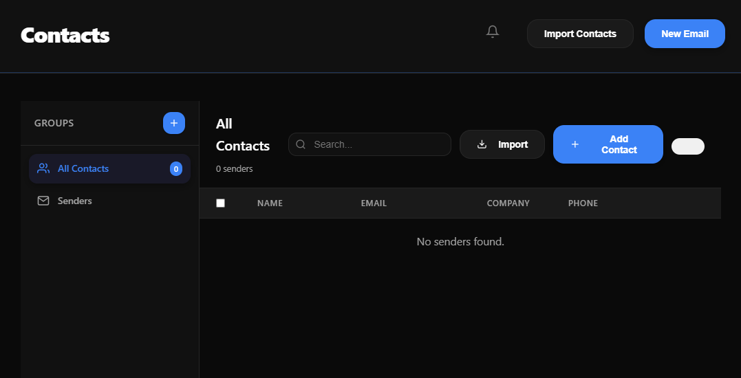 Contact Manager UI