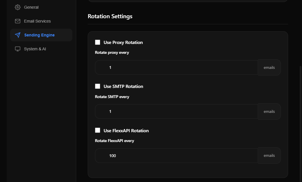 SMTP Rotation UI